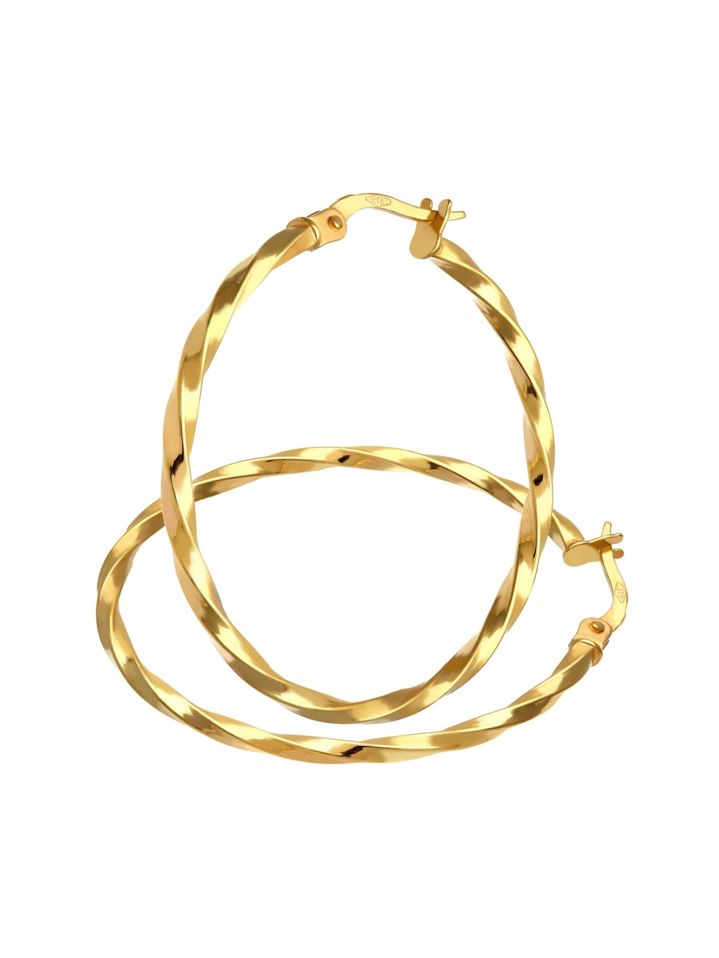 Boucles d'oreilles Vanlere en jaune : devant