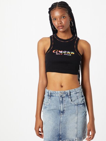 GUESS Top in Black: front