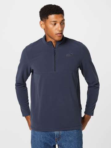 JACK WOLFSKIN Sporttrui 'GECKO' in Blauw: voorkant