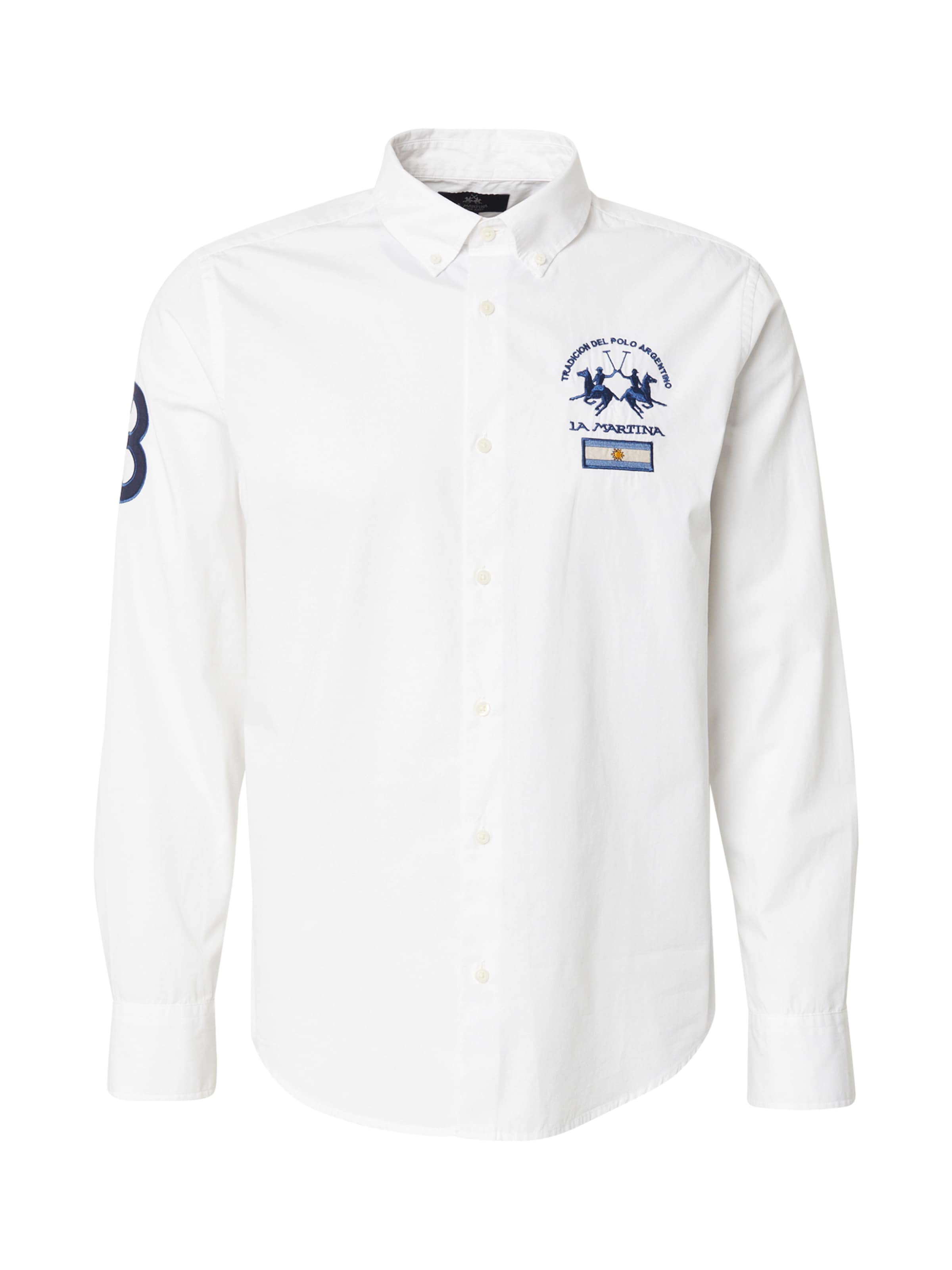 La Martina - Ajuste regular Camisa en blanco: frente