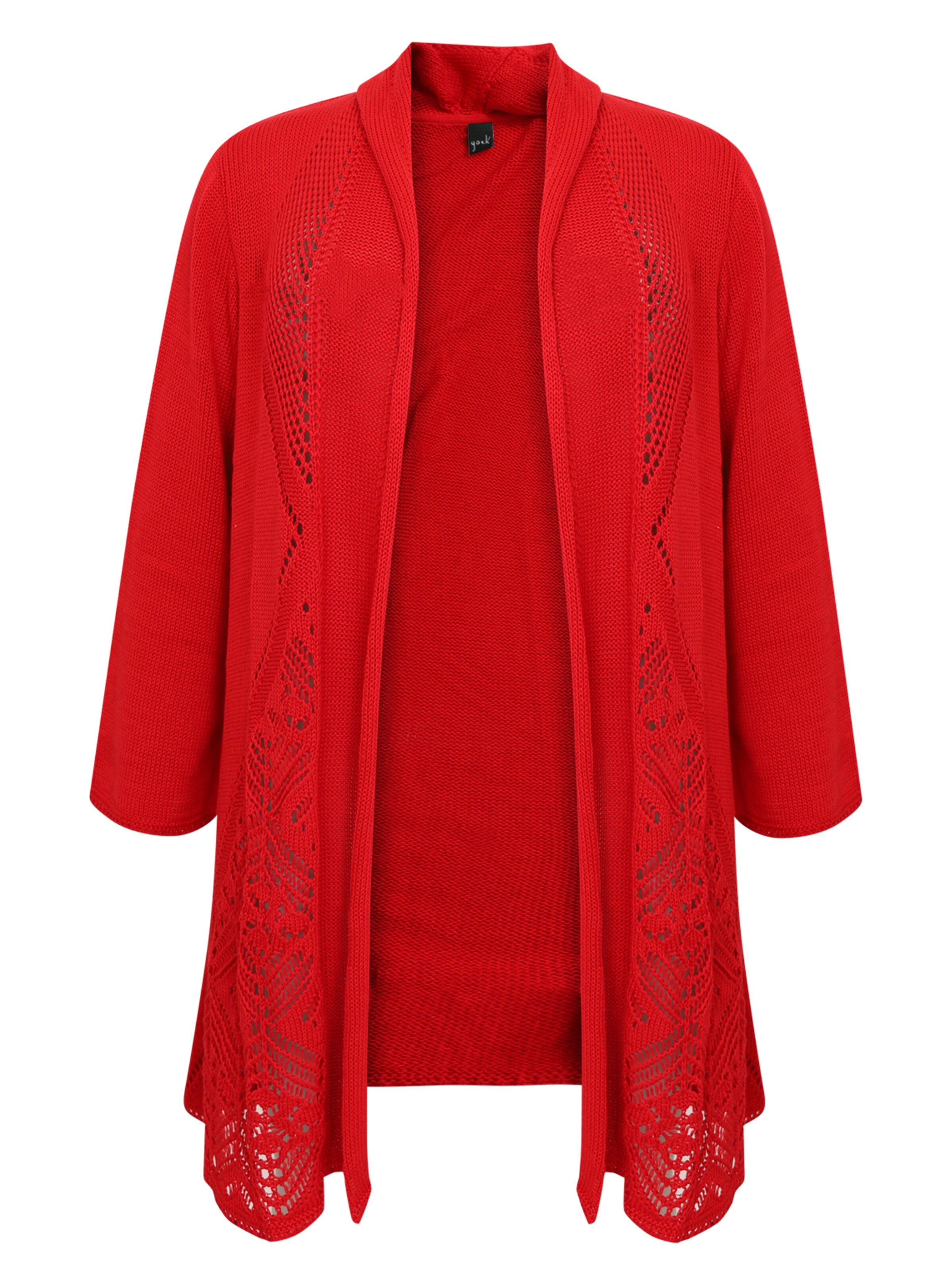 YOEK Bluse ' Dolce ' in Rot: Vorderseite