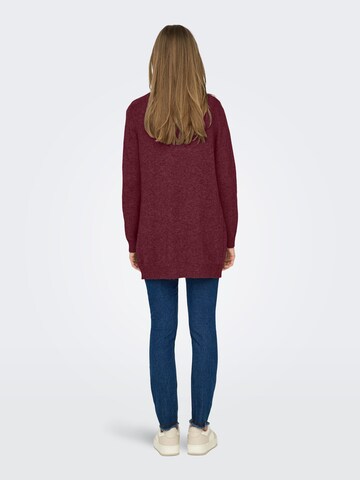 ONLY Gebreid vest 'ONLLESLY' in Rood