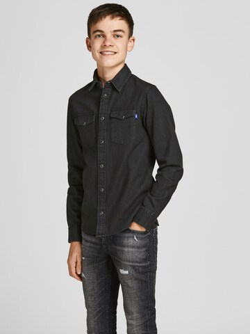 Jack & Jones Junior Regular fit Риза 'Sheridan' в сиво: отпред