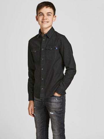 Jack & Jones Junior Regular fit Overhemd 'Sheridan' in Grijs: voorkant