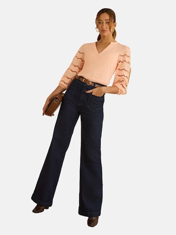 love & roses Bluse in Pink: Vorderseite