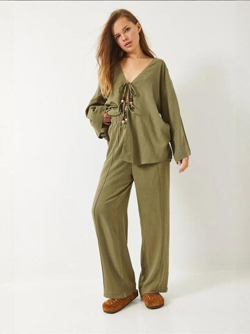 Bianco Lucci Broekpak in Groen