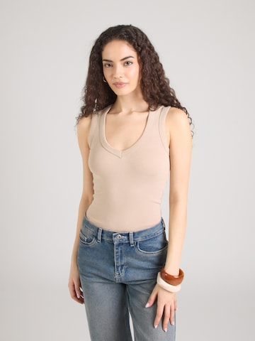 Gina Tricot Toppi värissä harmaa: etupuoli