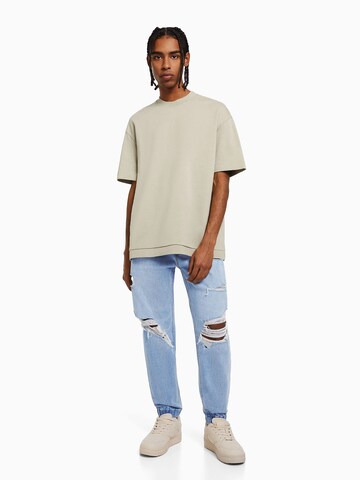 Tapered Jeans de la Bershka pe albastru
