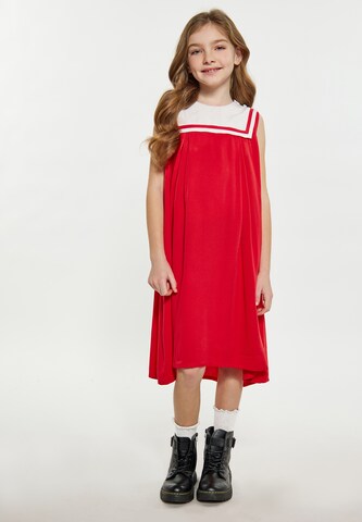 DreiMaster Vintage Jurk in Rood: voorkant