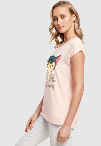 ABSOLUTE CULT Shirt 'Tom and Jerry - Nope Not Today' in Pink