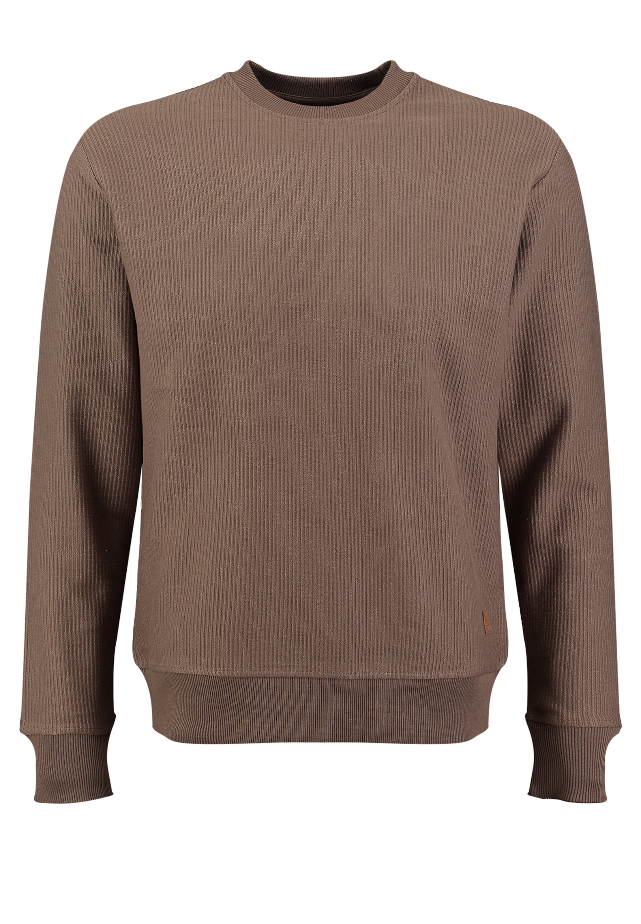 Key Largo - Sweatshirt 'Captain' em castanho: frente