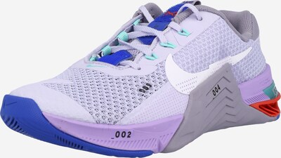 NIKE Athletic Shoes 'Metcon 7' in Cobalt blue / Aqua / Lilac / Light purple / White, Item view