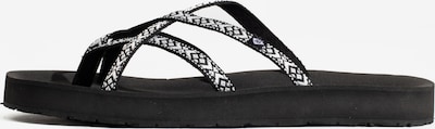 Minnetonka Zehentrenner 'Hanna' in 36 in schwarz / weiß, Produktansicht