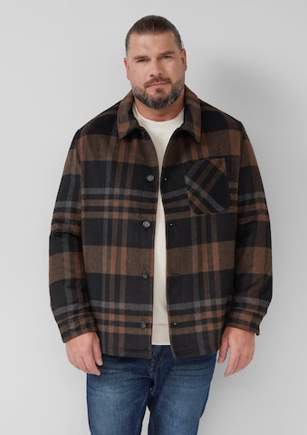 s.Oliver Men Big Sizes Between-Season Jacket in Brown: front