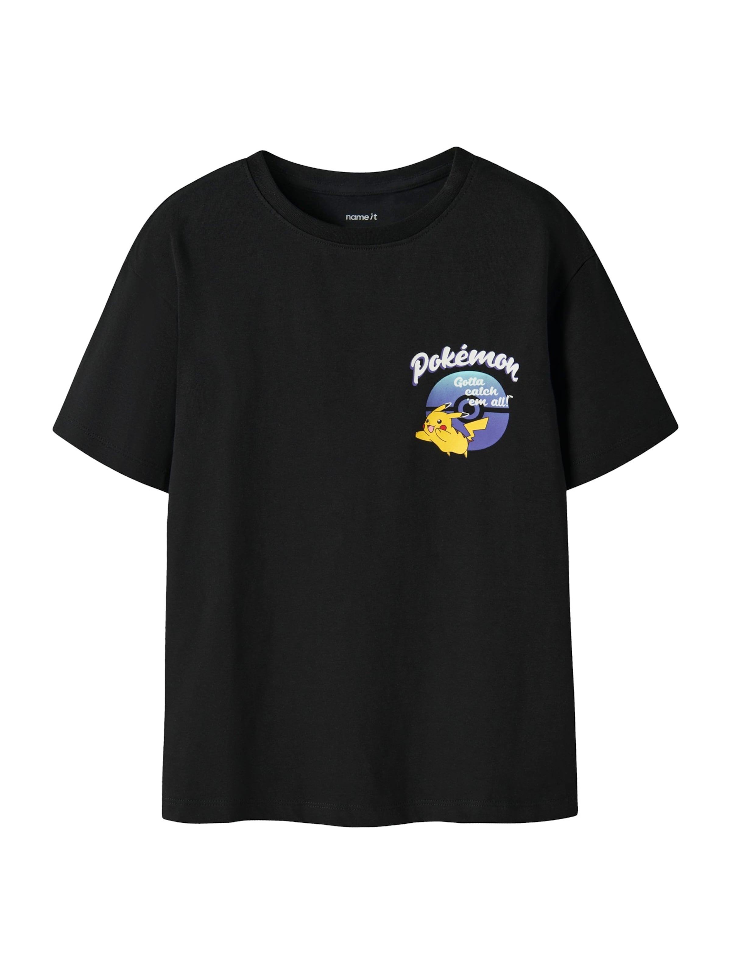 NAME IT - Camiseta 'NKMMATH POKEMON' en negro: frente