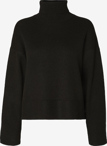 SELECTED FEMME Pullover i sort: forside