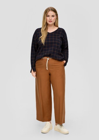 Wide leg Pantaloni di TRIANGLE in marrone