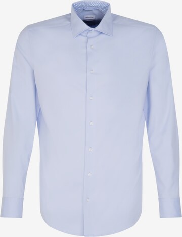 Coupe slim Chemise business SEIDENSTICKER en bleu : devant