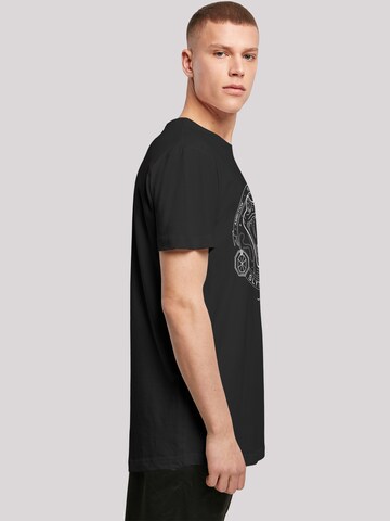 F4NT4STIC T-Shirt 'Harry Potter Slytherin Seal' in Schwarz
