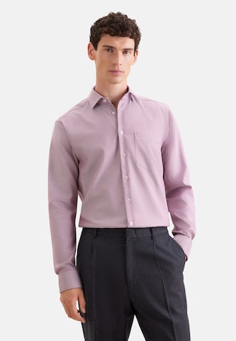 Coupe regular Chemise business SEIDENSTICKER en rose : devant