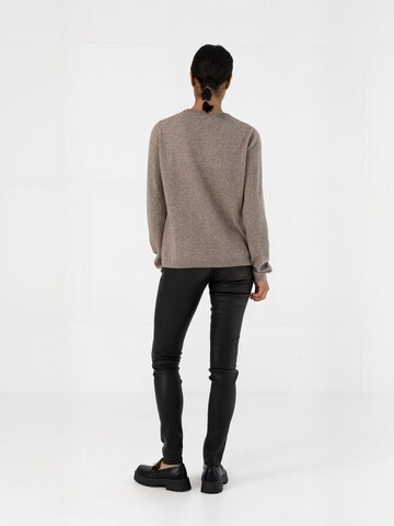 Coster Copenhagen Regular Trousers ' LEATHER ' in Black: back