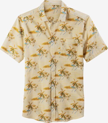 BEACH TIME Regular fit Button Up Shirt in Beige: front