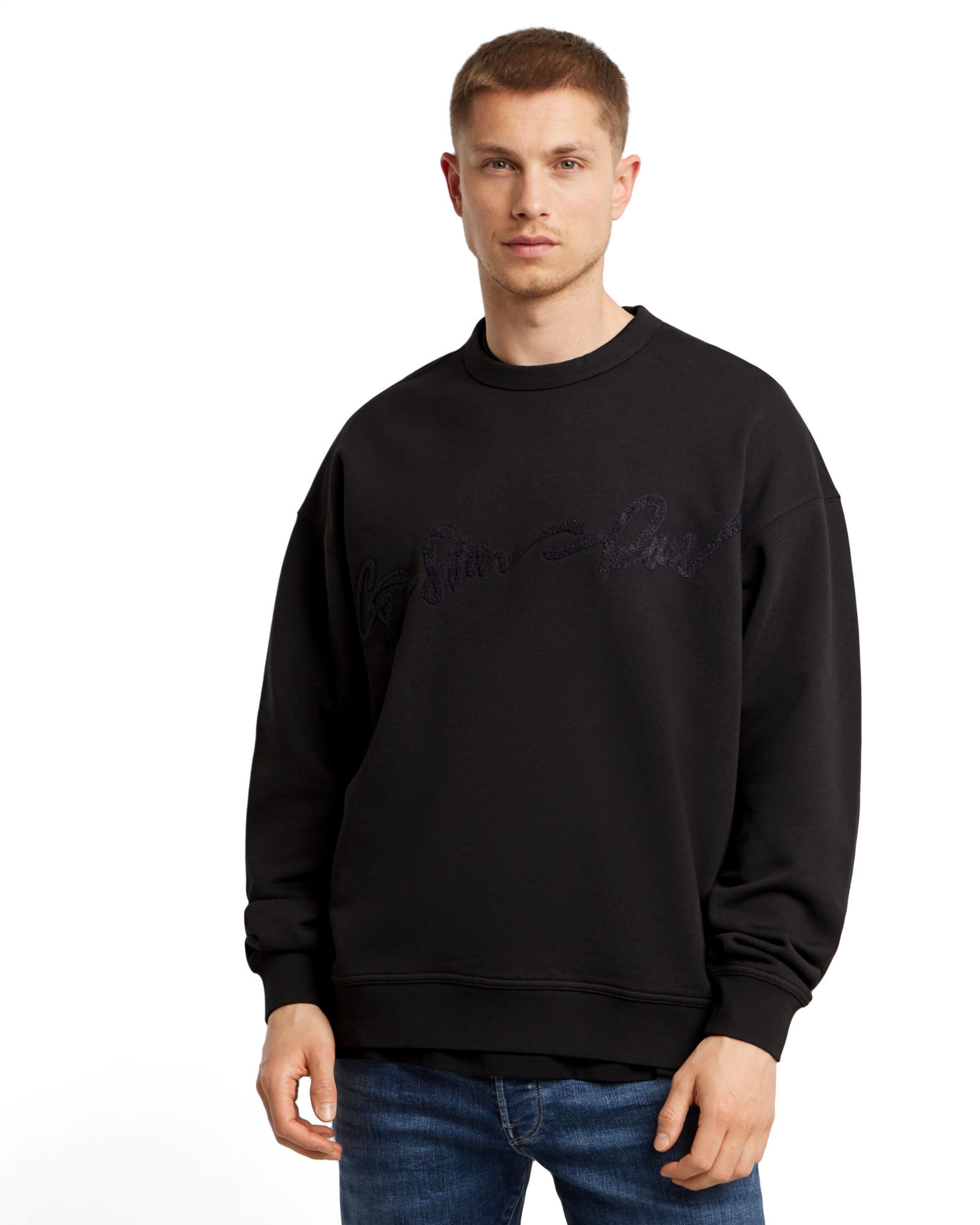 G-STAR Sweatshirt in Black: front