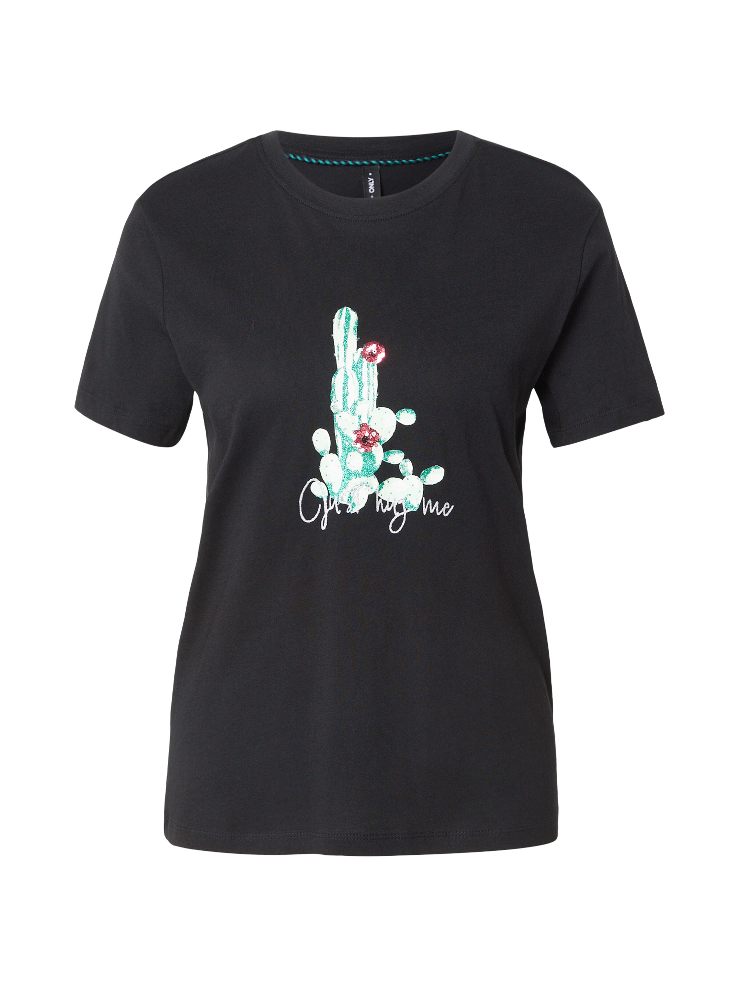 smaragd / magenta / fekete / ezüst ONLY Póló 'ONLKITA', Termék nézet