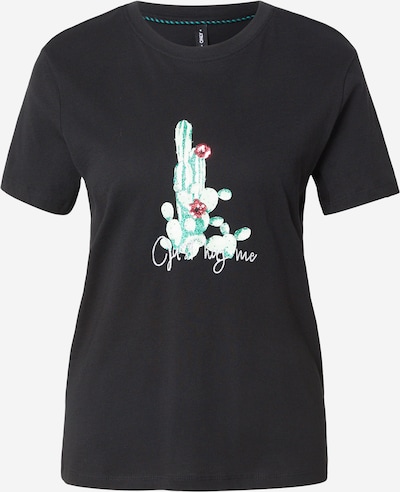 ONLY Paita 'ONLKITA' värissä smaragdi / magenta / musta / hopea, Tuotenäkymä