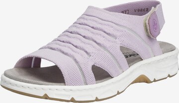 Rieker Sandal i lila: framsida