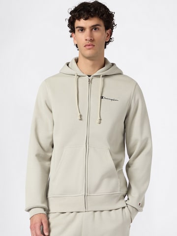 Champion Authentic Athletic Apparel Sweat jacket in Beige: front