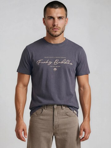 Funky Buddha Póló - szürke: elől