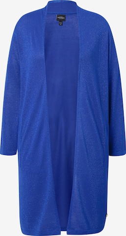 Ulla Popken Gebreid vest in Blauw: voorkant