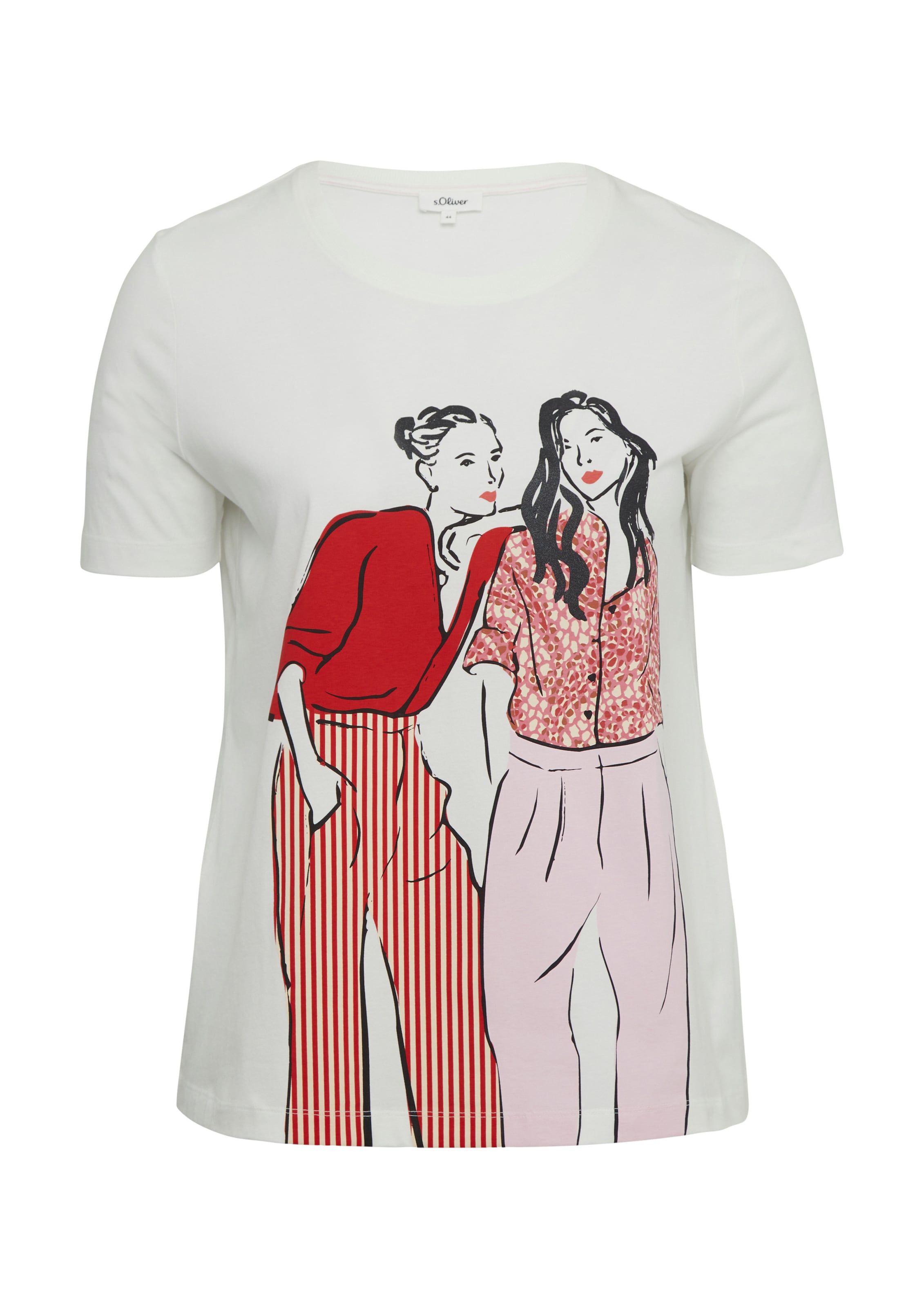 s.Oliver Red Label Plus T-Shirt in Beige: Vorderseite