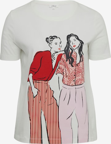 s.Oliver Shirt in Beige: front