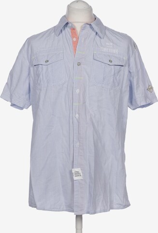 TIMEZONE Button Up Shirt in XL in Blue: front
