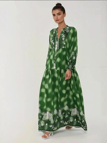 Robe-chemise Hiccup en vert : devant