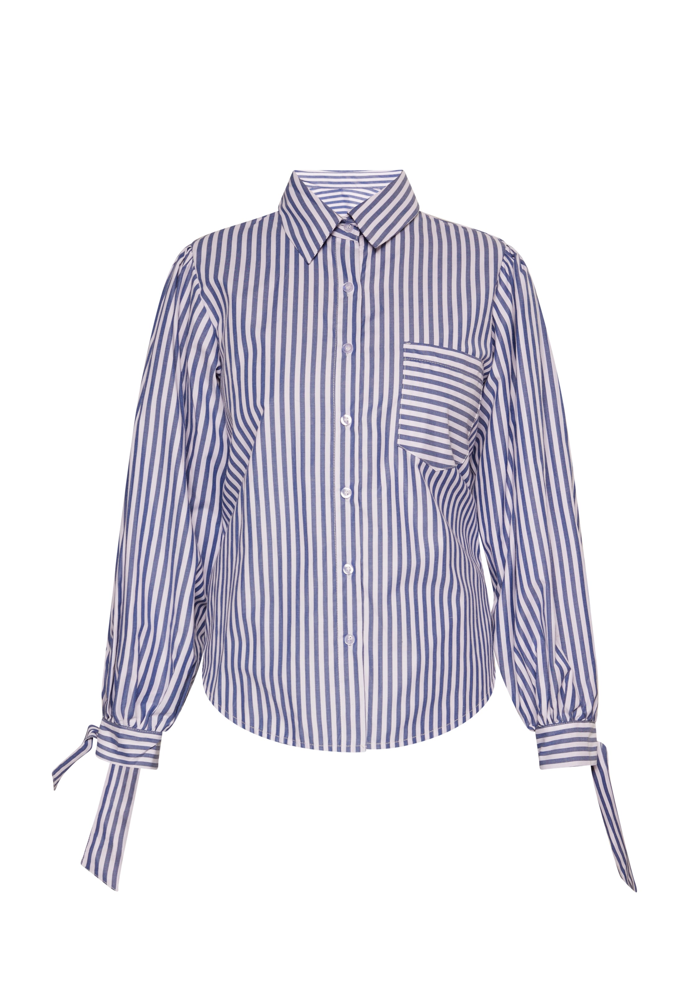 DreiMaster Vintage Bluse in Blau: Vorderseite