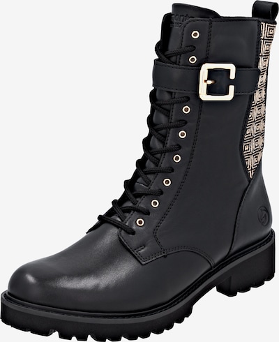 REMONTE Šnurovacie členkové čižmy - béžová / čierna, Produkt