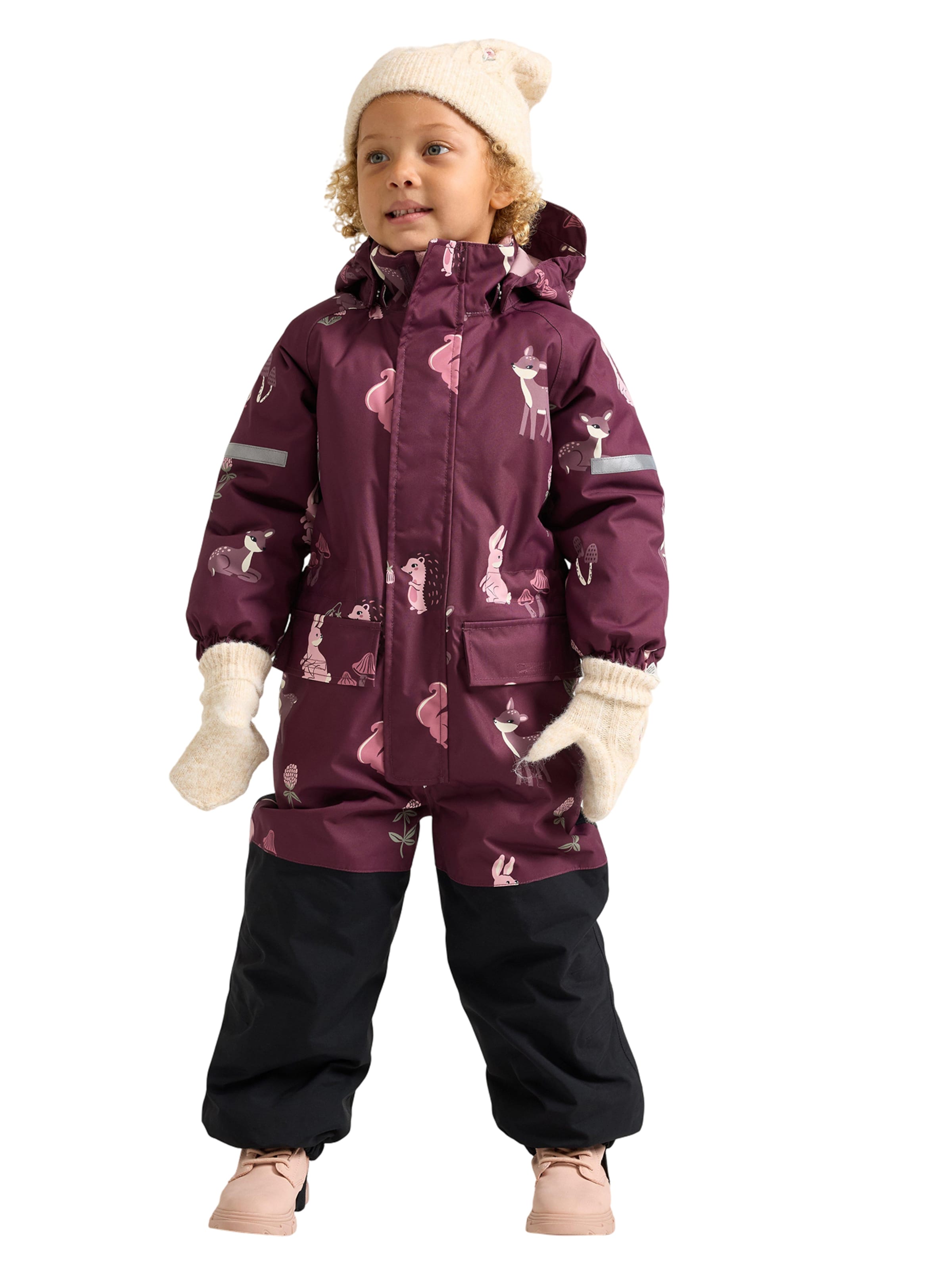 Lindex Λειτουργικό κουστούμι σε λιλά: μπροστά