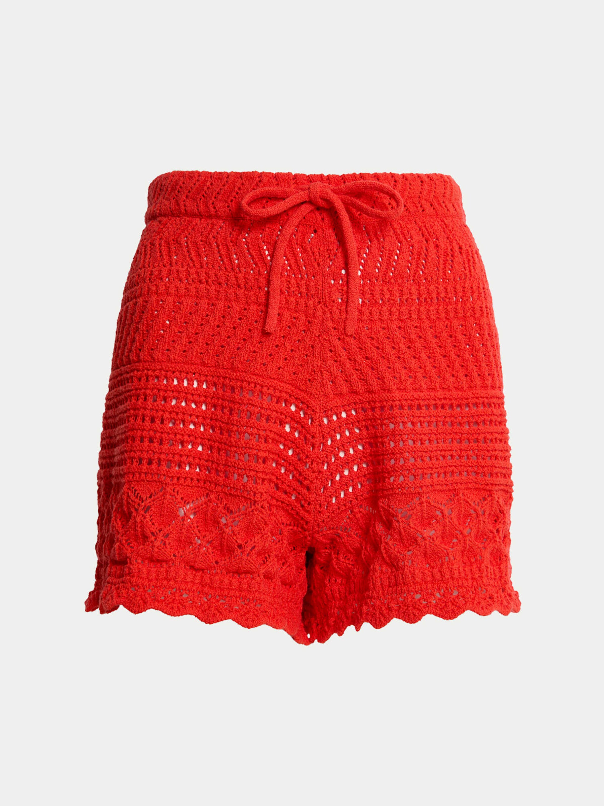 Marks & Spencer Regular Trousers in Red: front