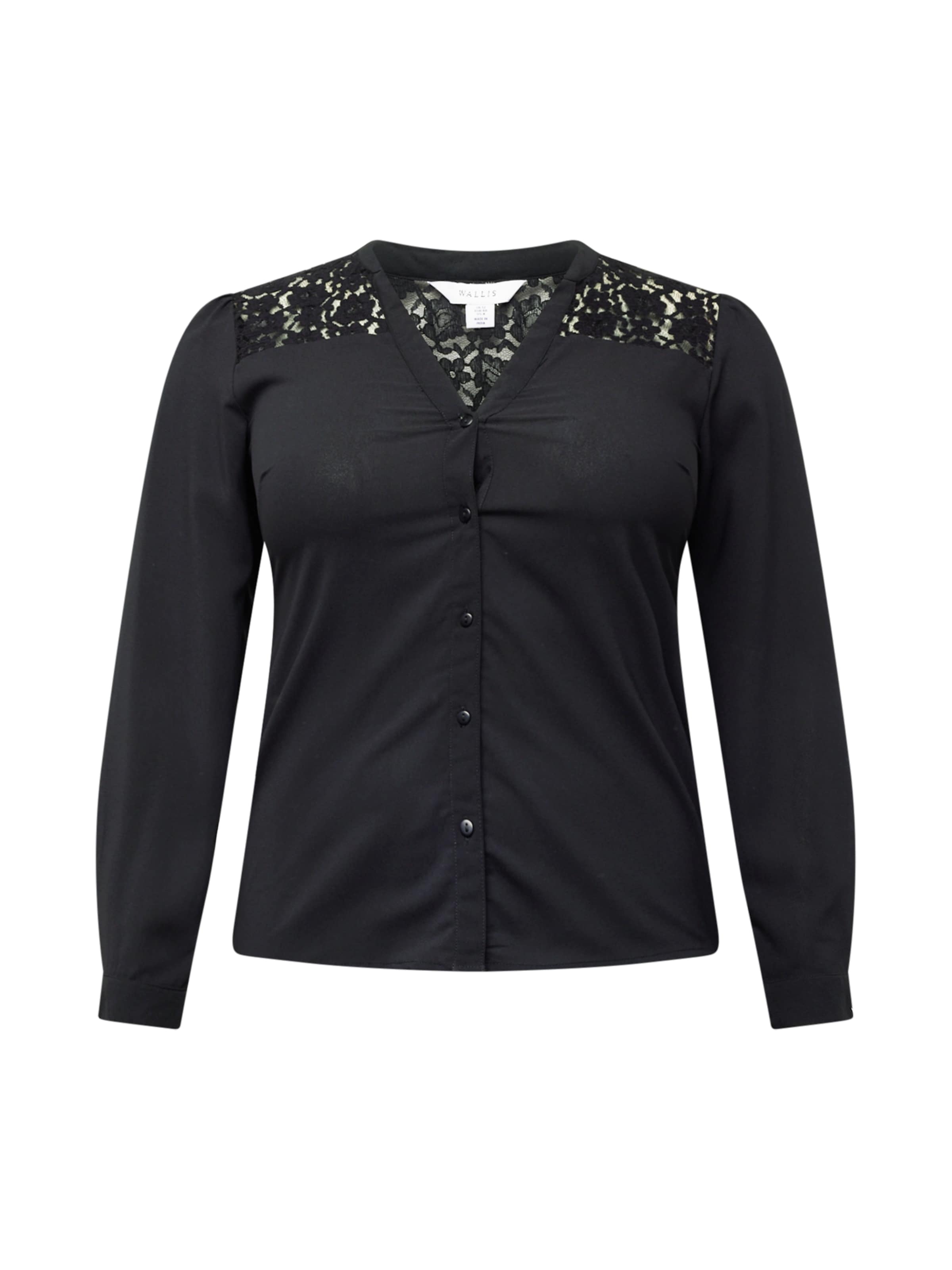 Camicia da donna di Wallis in nero: frontale