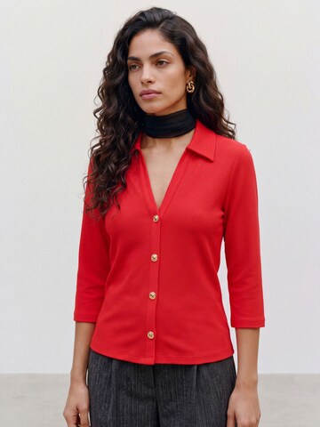 VERO MODA - Blusa 'VMELIN' en rojo: frente
