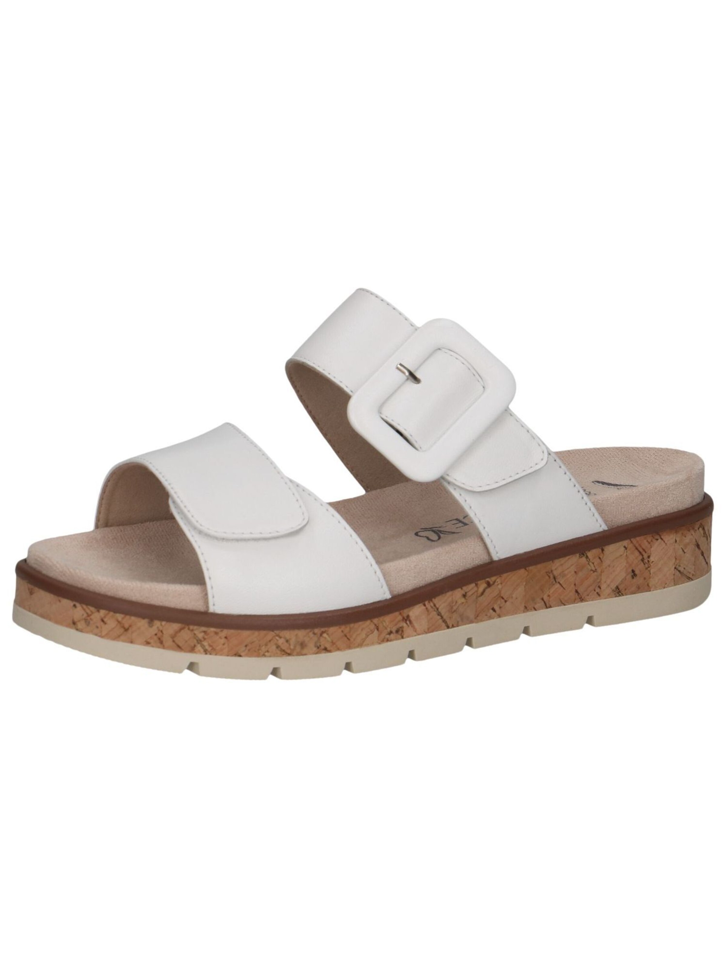 CAPRICE - Sapato aberto em branco: frente