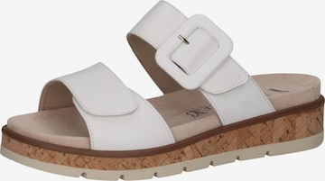 CAPRICE - Sapato aberto em branco: frente