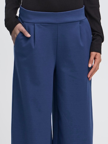 Wide Leg Pantalon à pince 'Kate' ICHI en bleu