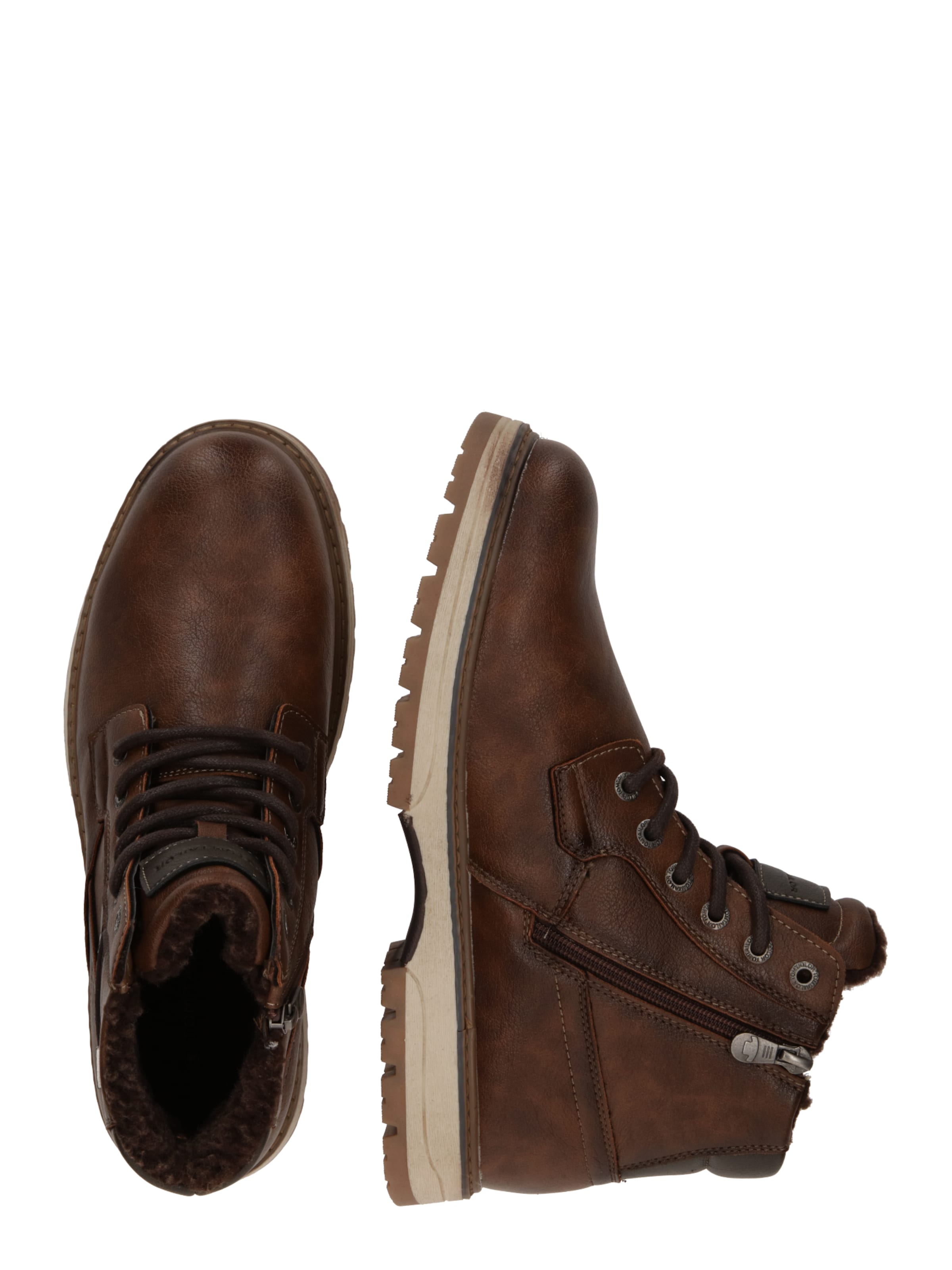 Boots stringati di TOM TAILOR in marrone