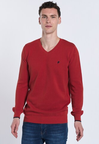 Pullover ' ROMEO ' di DENIM CULTURE in rosso: frontale