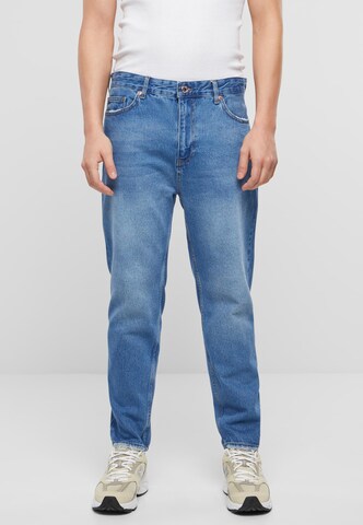 2Y Premium Tapered Jeans in Blauw: voorkant