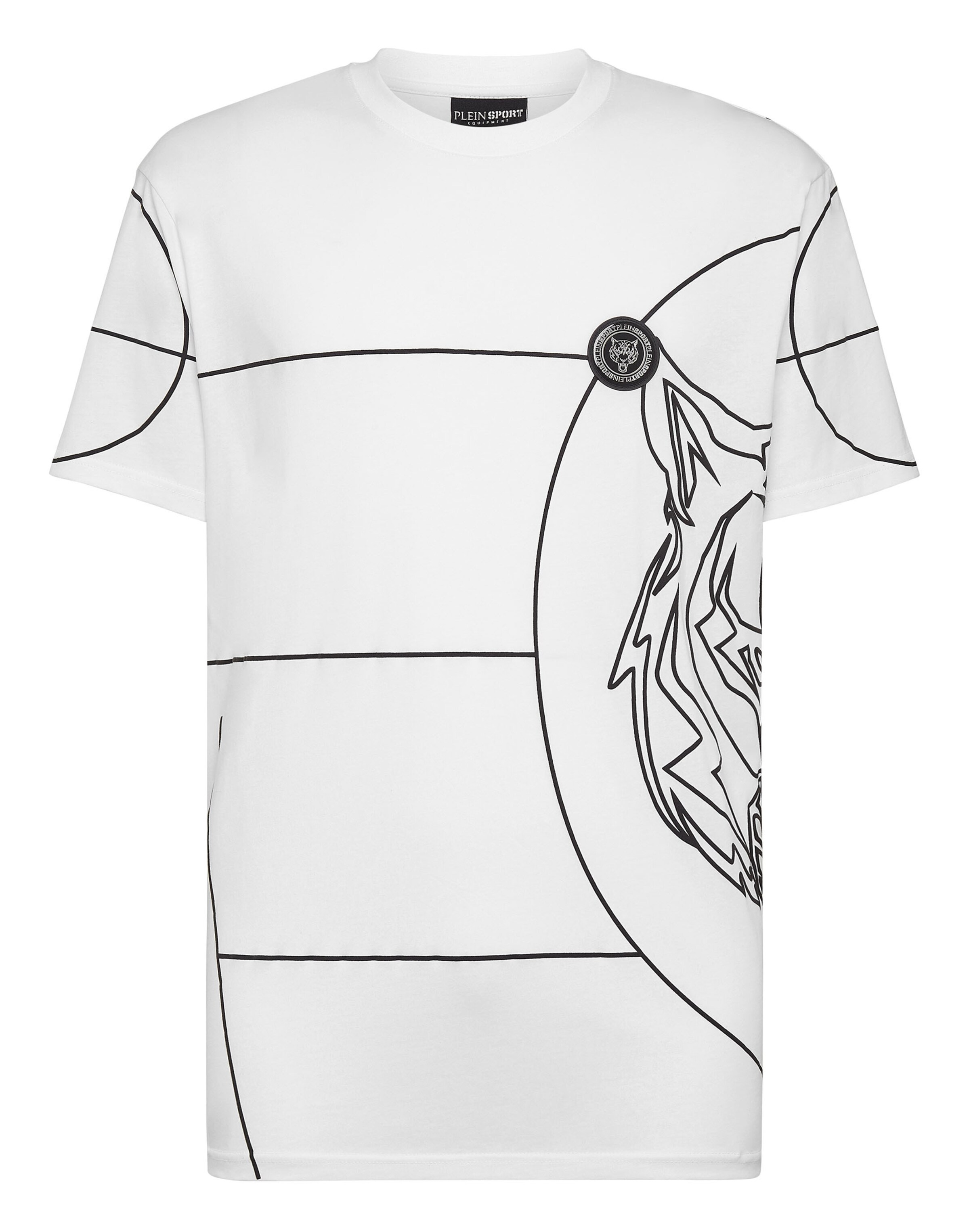 Plein Sport - Camiseta 'Tiger' en blanco: frente
